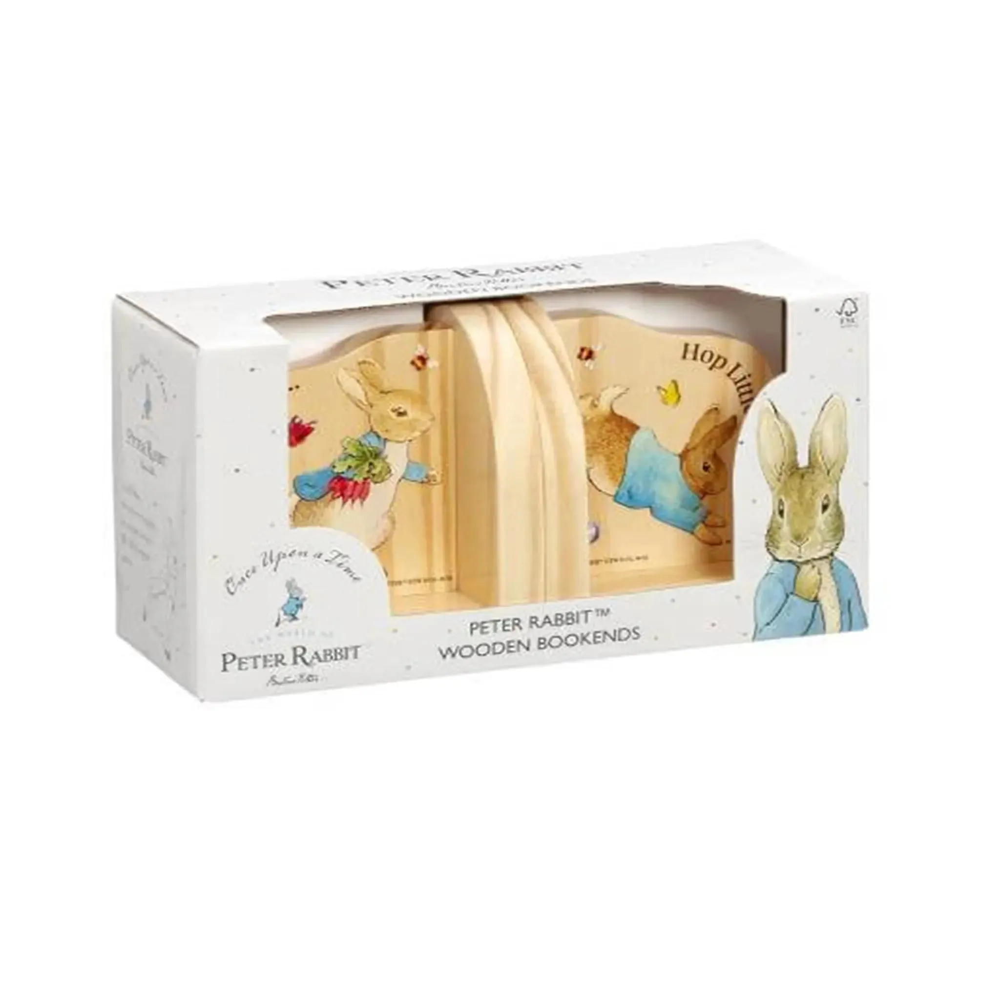 Peter Rabbit Wooden Bookends