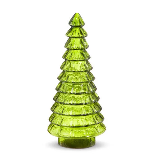 Raz Imports 2023 Holiday House 12" Green Glass Tree