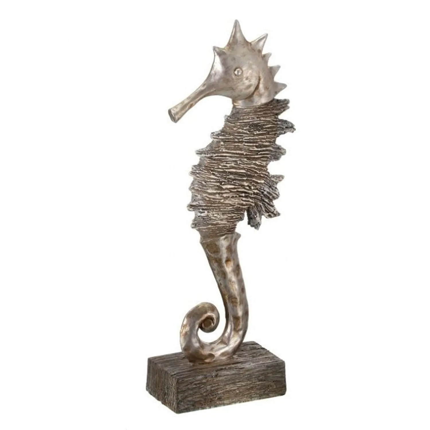 Regency International Resin Driftwood Seahorse Figurine 13"