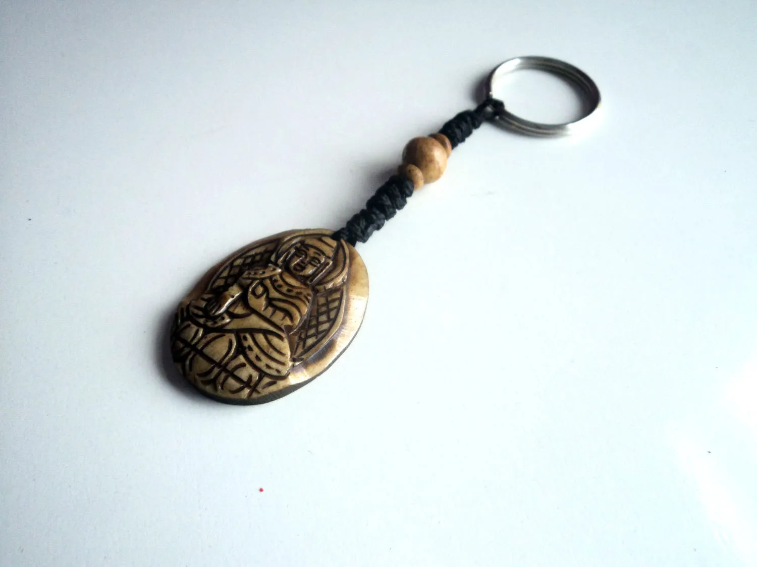 Religious Deities Bone Keychains