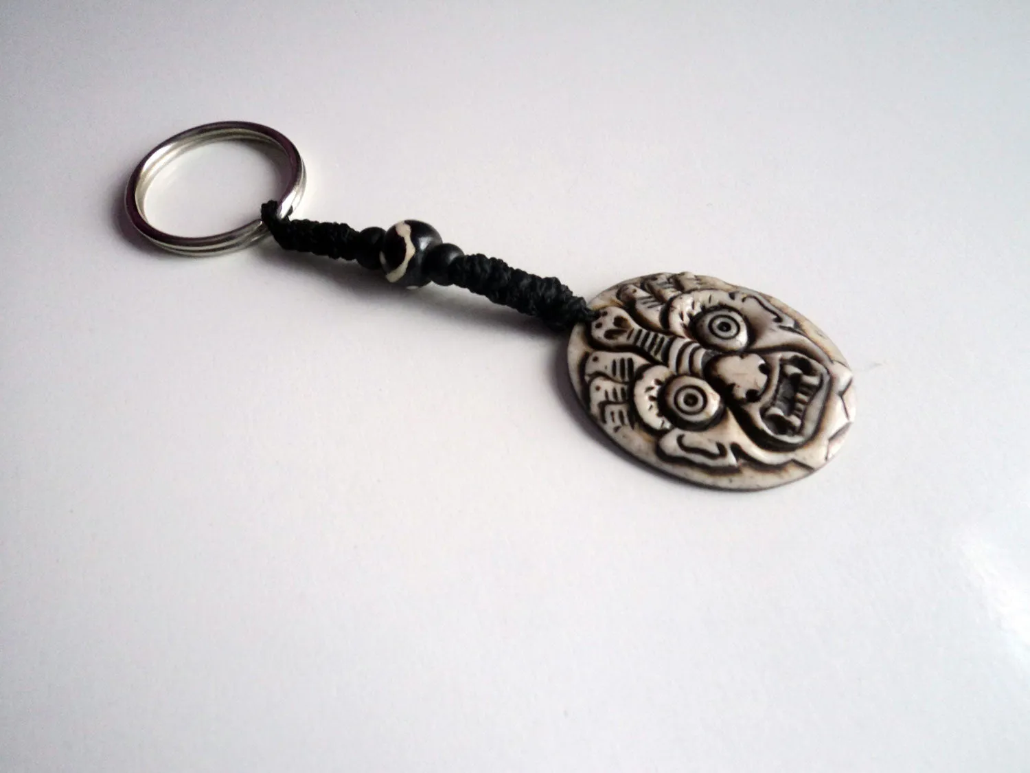 Religious Deities Bone Keychains