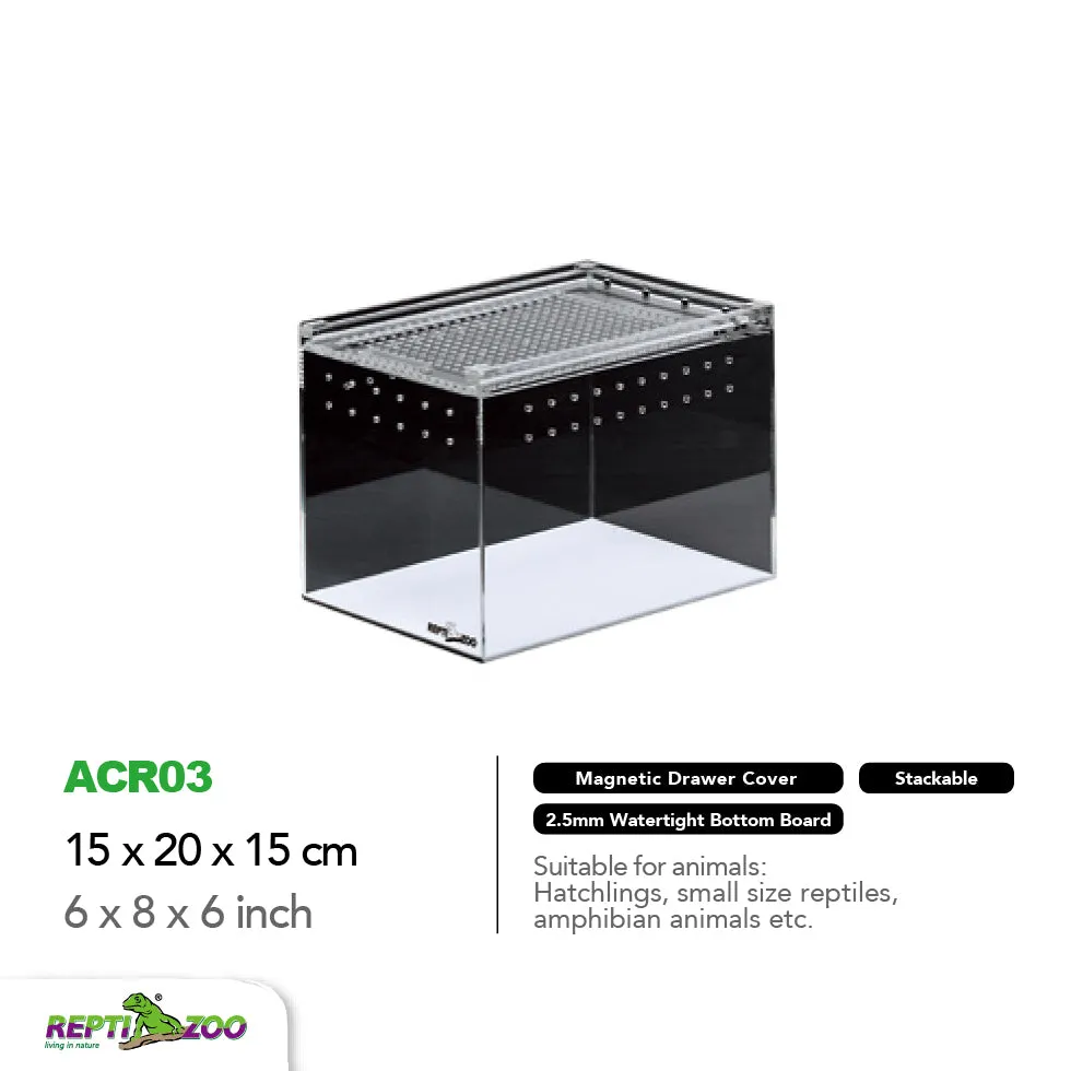 REPTIZOO Acrylic Breeding Enclosure ACR Series (Transparent)