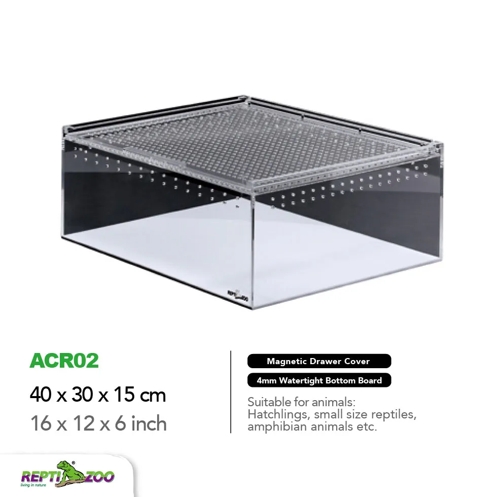 REPTIZOO Acrylic Breeding Enclosure ACR Series (Transparent)