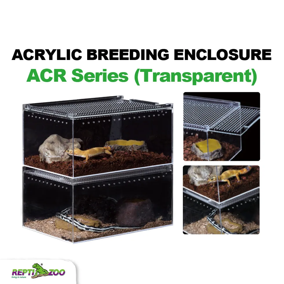 REPTIZOO Acrylic Breeding Enclosure ACR Series (Transparent)