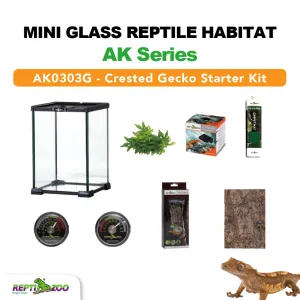 REPTIZOO Crested Gecko Starter Kit 8 x 8 x 12