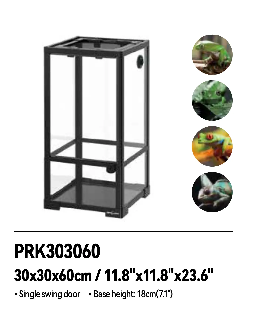 REPTIZOO ECO Knock Down Paludarium Glass Habitat PRK Series