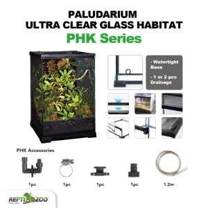 REPTIZOO Paludarium Ultra Clear Glass Habitat PHK Series