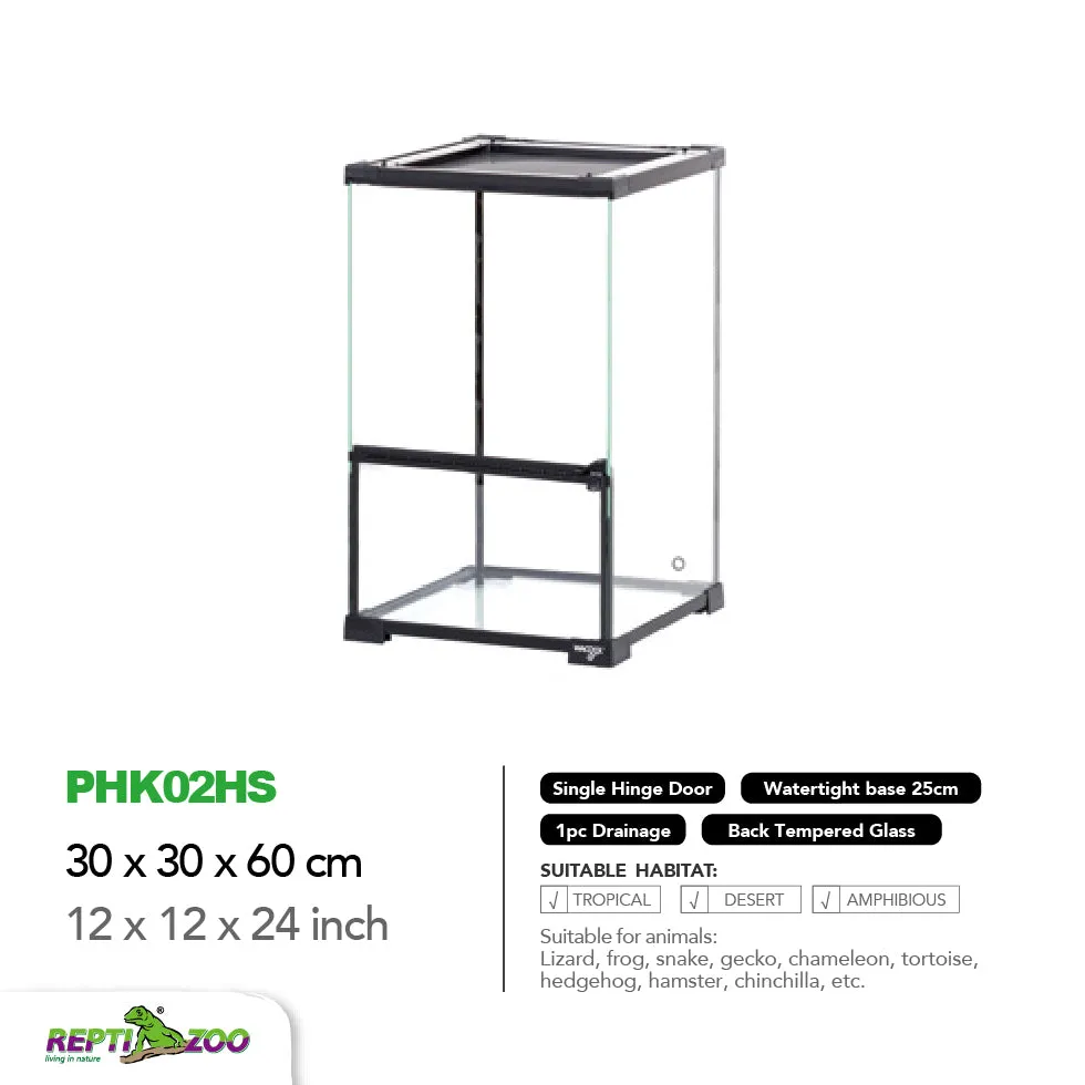 REPTIZOO Paludarium Ultra Clear Glass Habitat PHK Series