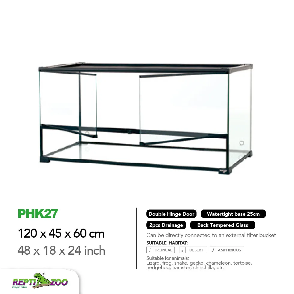 REPTIZOO Paludarium Ultra Clear Glass Habitat PHK Series