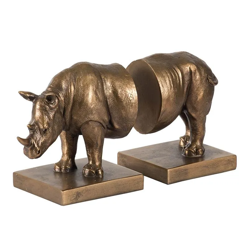 Rhinoceros Bookends (Set of 2)