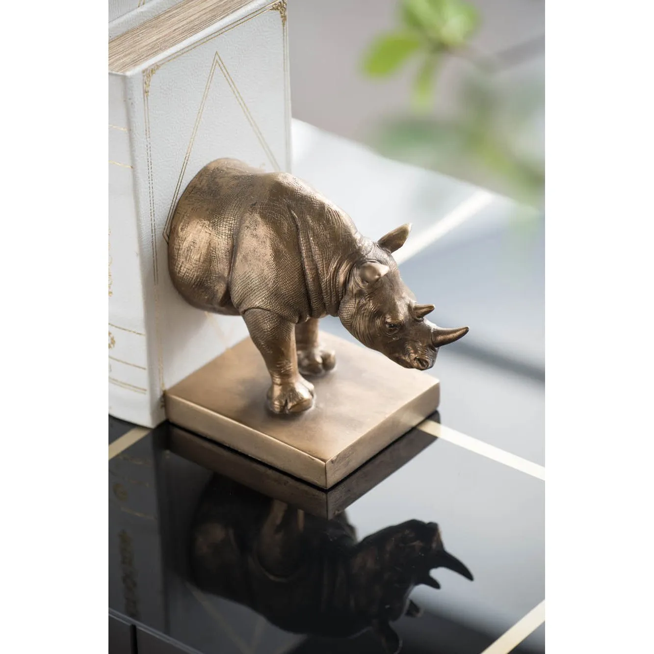 Rhinoceros Bookends (Set of 2)