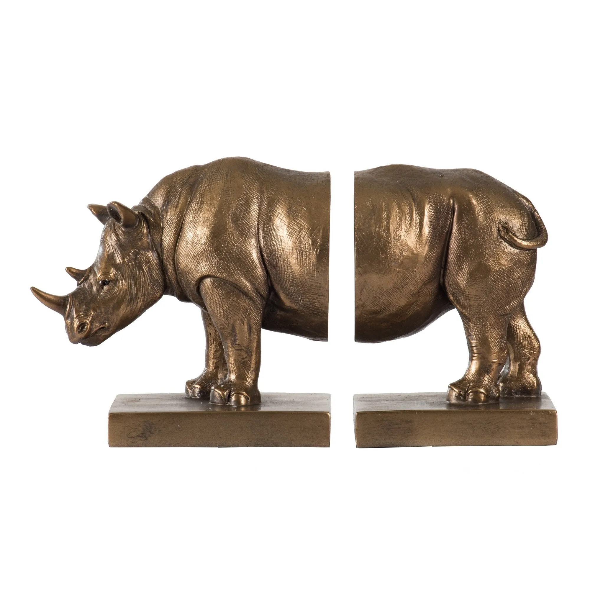 Rhinoceros Bookends (Set of 2)