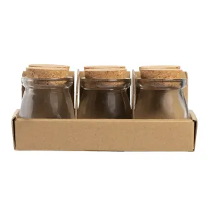 Round Bottle & Cork Lid 100ml 6 Pack