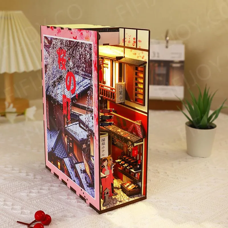 🌸Sakura Alley 3D Wooden Book Nook Kit