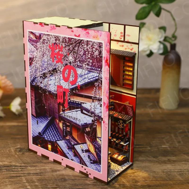 🌸Sakura Alley 3D Wooden Book Nook Kit