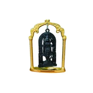 SCRAPBAG Ram Jhula - Black and Golden Brass Decorative Accessory for Home Temple