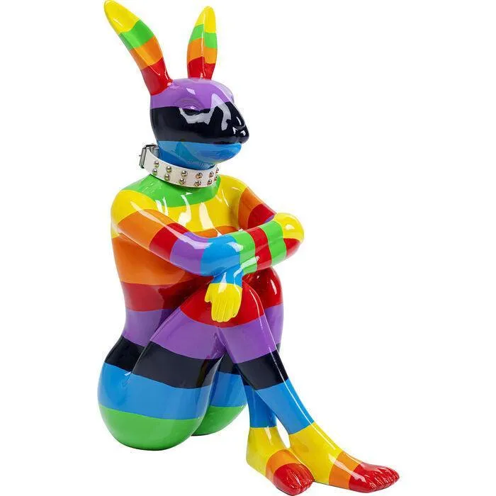 Sitting Rabbit Rainbow 80 Deco Figurine