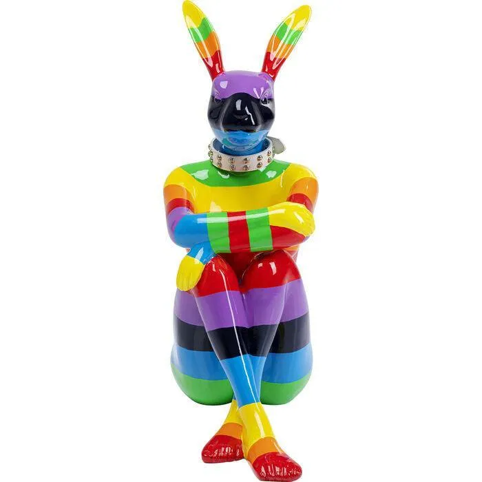 Sitting Rabbit Rainbow 80 Deco Figurine