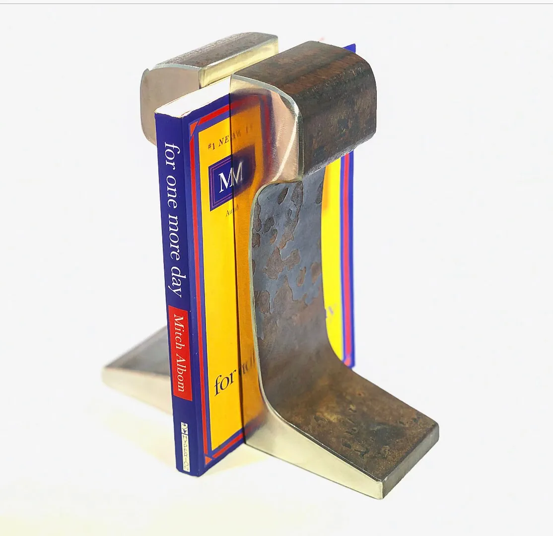 Small Antique Railroad Bookends