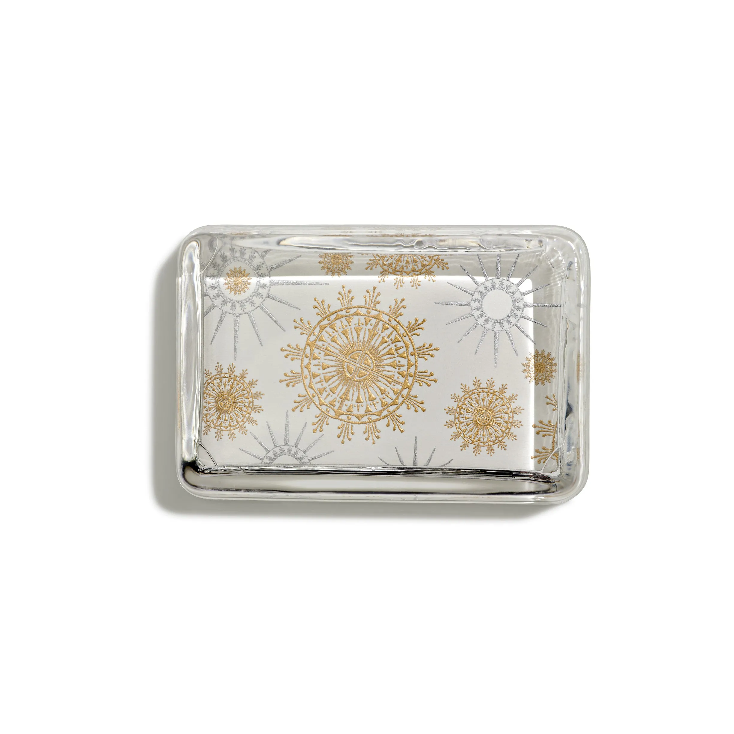 Snowflake White Paperweight