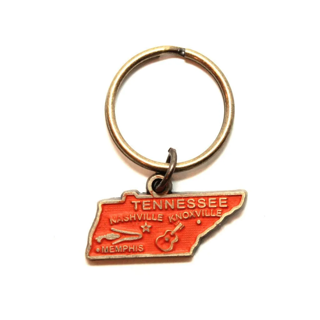 Tennessee Key Chain - High Quality Thick Metal State Love Key Ring