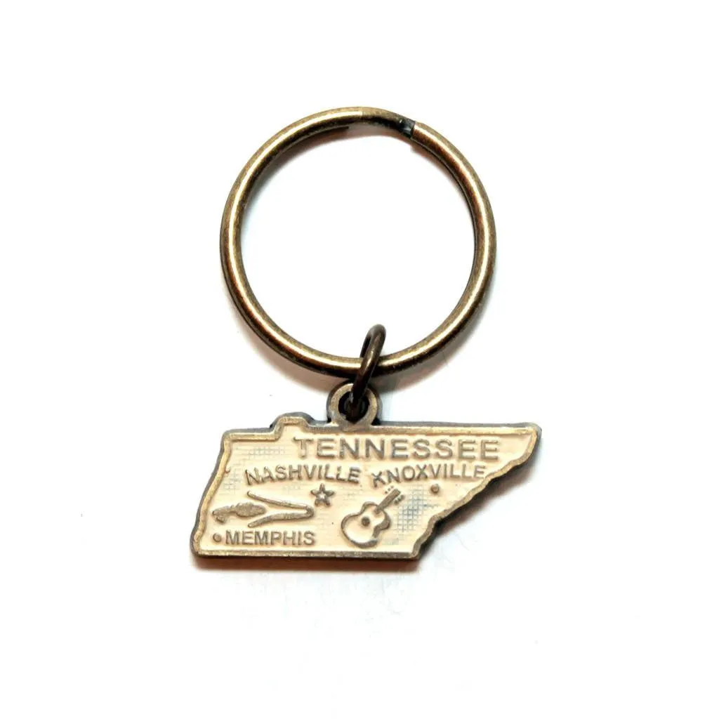 Tennessee Key Chain - High Quality Thick Metal State Love Key Ring