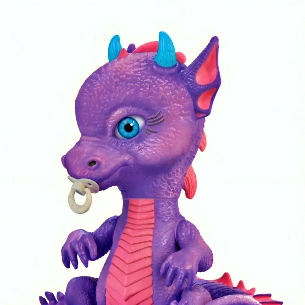 The Ashton-Drake Galleries Mystical Dragonlings Dragon Baby Doll Collection Issue #3: Dalinda Handcrafted Dragon with Articulated Body Realistic Details and Unique Accessory 8-inches