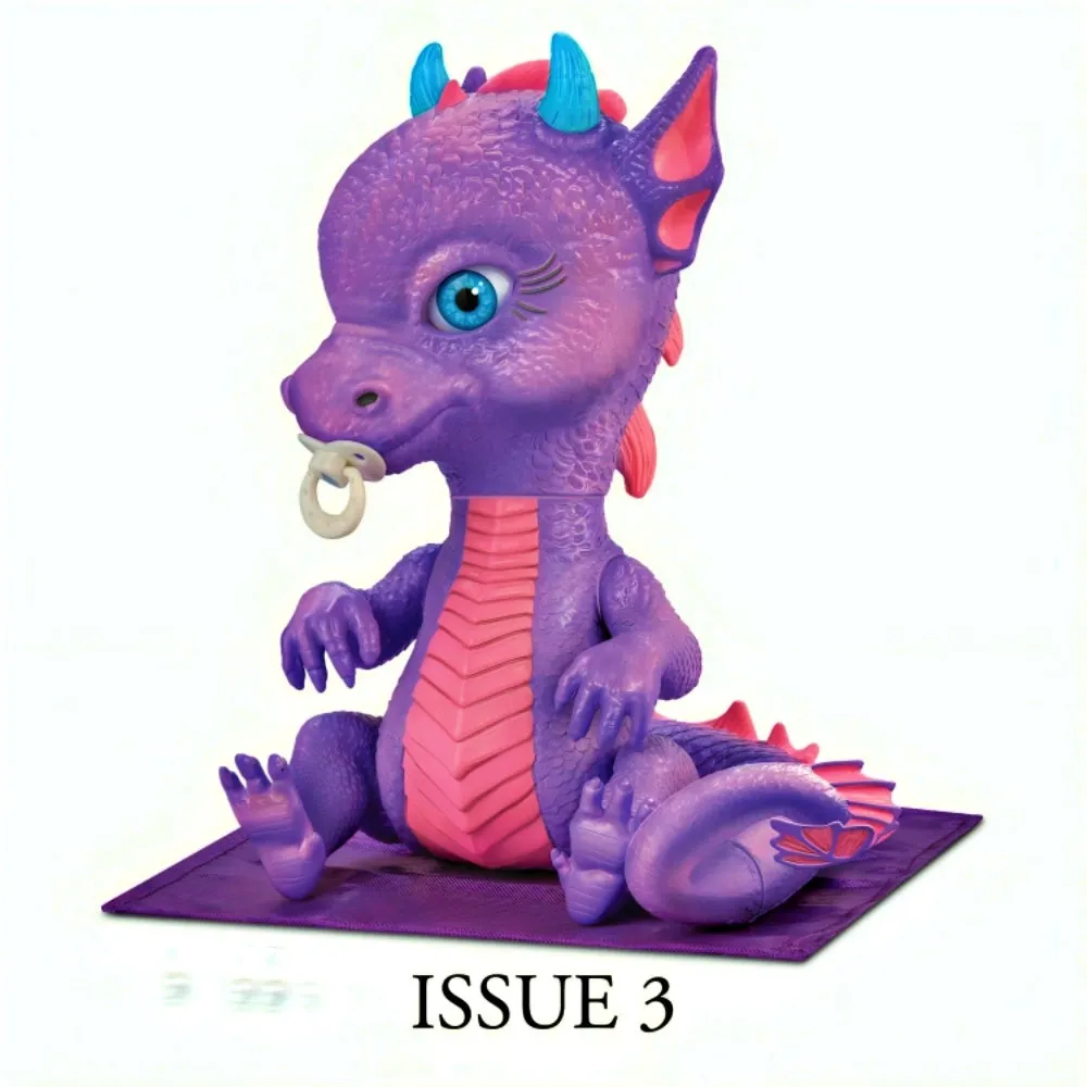 The Ashton-Drake Galleries Mystical Dragonlings Dragon Baby Doll Collection Issue #3: Dalinda Handcrafted Dragon with Articulated Body Realistic Details and Unique Accessory 8-inches