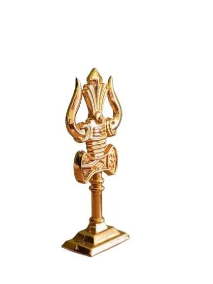 Thirisulam| Lod Siva thririsulam Statue| Car Dashboard Decoration |Gold 7 CM