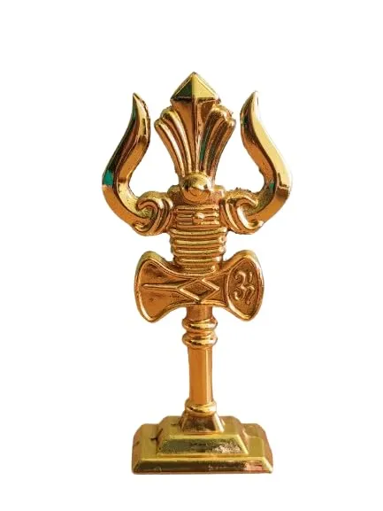 Thirisulam| Lod Siva thririsulam Statue| Car Dashboard Decoration |Gold 7 CM