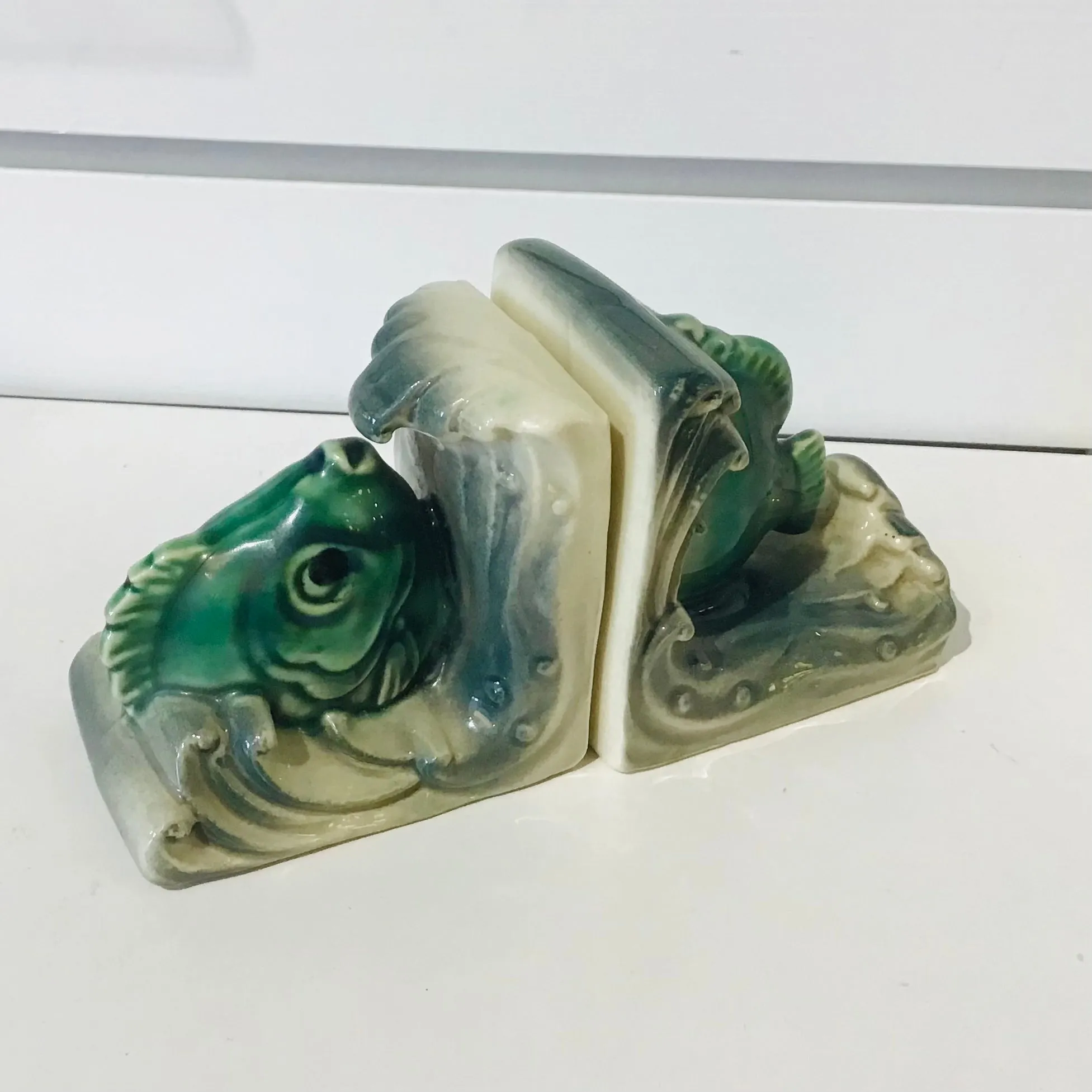 Vintage Tropical Fish Bookends