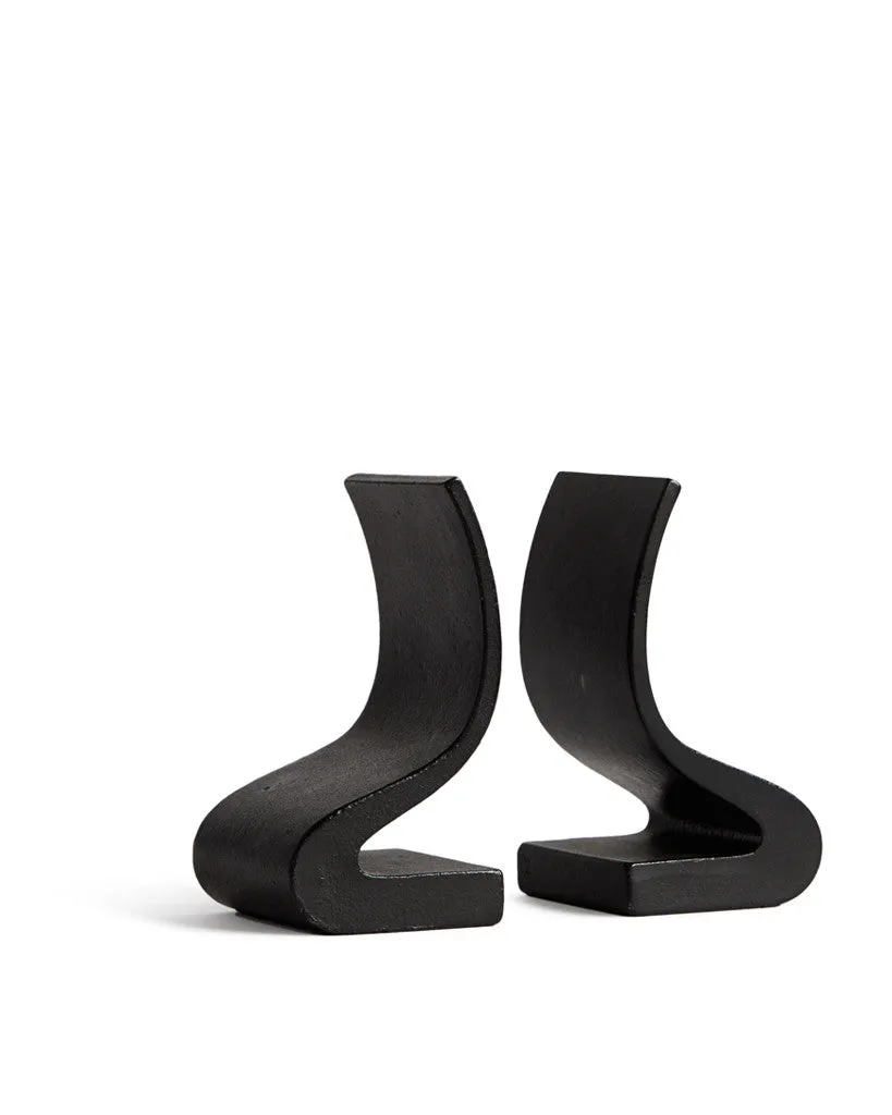 Wave Cast Iron Bookends