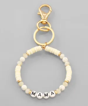 White Mama Key Chain