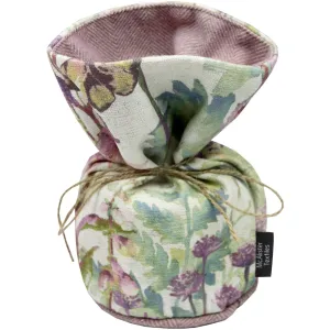 Wildflower Pastel Purple Linen Door Stop