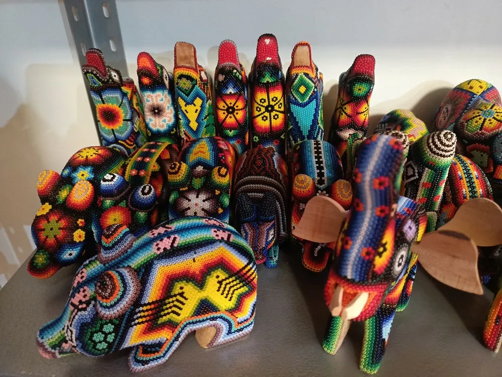 Wixarika Huichol Beaded Art - 12 Small Figures Wholesale