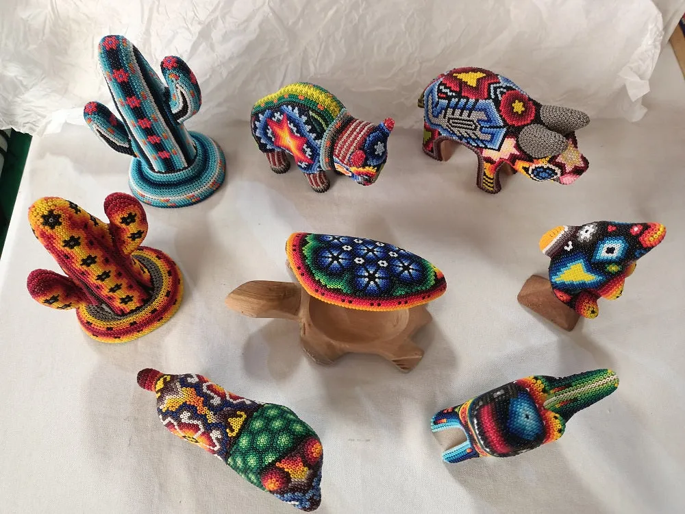 Wixarika Huichol Beaded Art - 12 Small Figures Wholesale