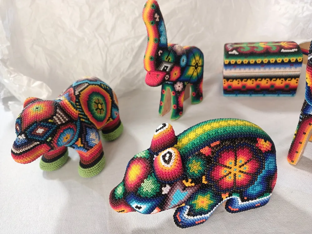 Wixarika Huichol Beaded Art - 12 Small Figures Wholesale