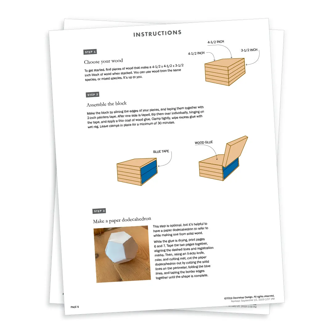 Wooden Dodecahedron DIY Project Plans